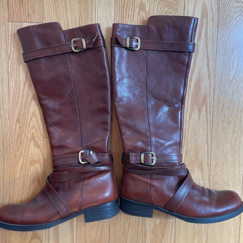 Miz Mooz Rich Brown Leather Women's Boots